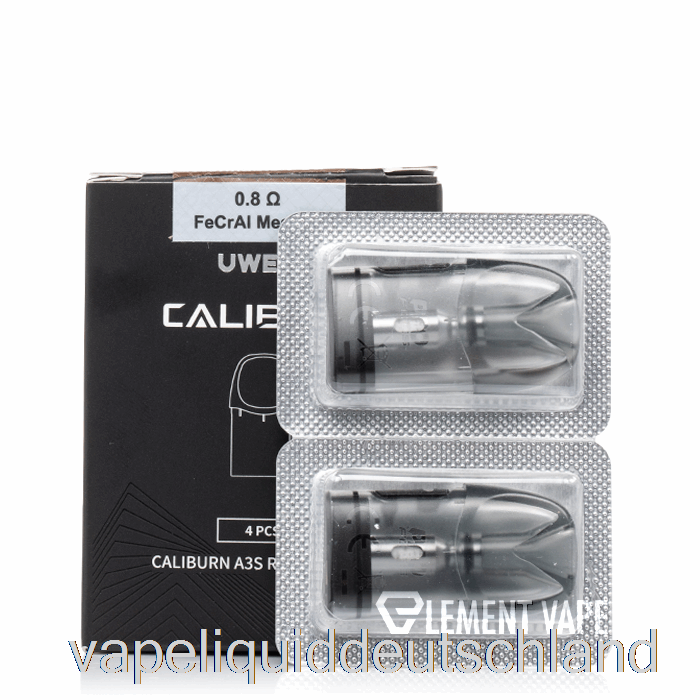 Uwell Caliburn A3S Ersatz-Pods 0,8 Ohm Pods Vape Liquid